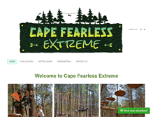 Tablet Screenshot of capefearless.com